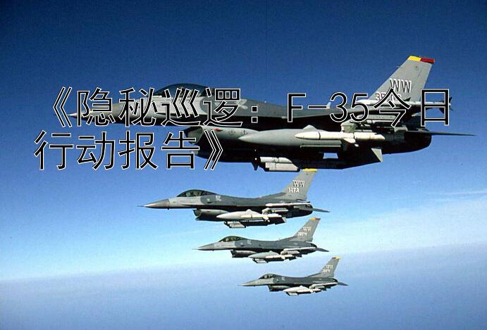 《隐秘巡逻：F-35今日行动报告》